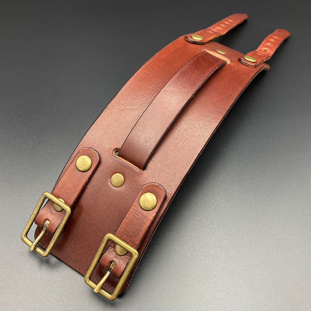 Breites Lederarmband "Johnny-D", braun