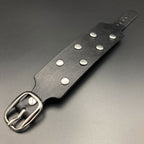 Breites Nietenarmband „Freerider“, schwarz
