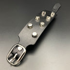 Breites Nietenarmband „Halvar“, schwarz