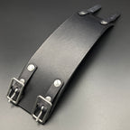 Breites Lederarmband "Pusher", schwarz