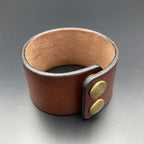 Breites Lederarmband "Ranger", braun