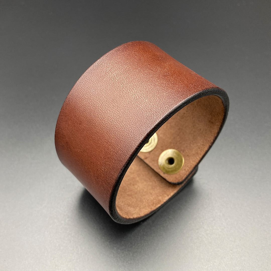 Breites Lederarmband "Ranger", braun