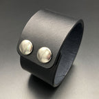 Breites Lederarmband "Ranger", schwarz