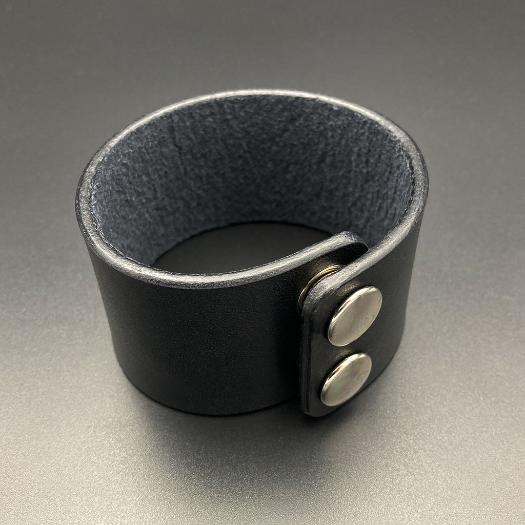Breites Lederarmband "Ranger", schwarz