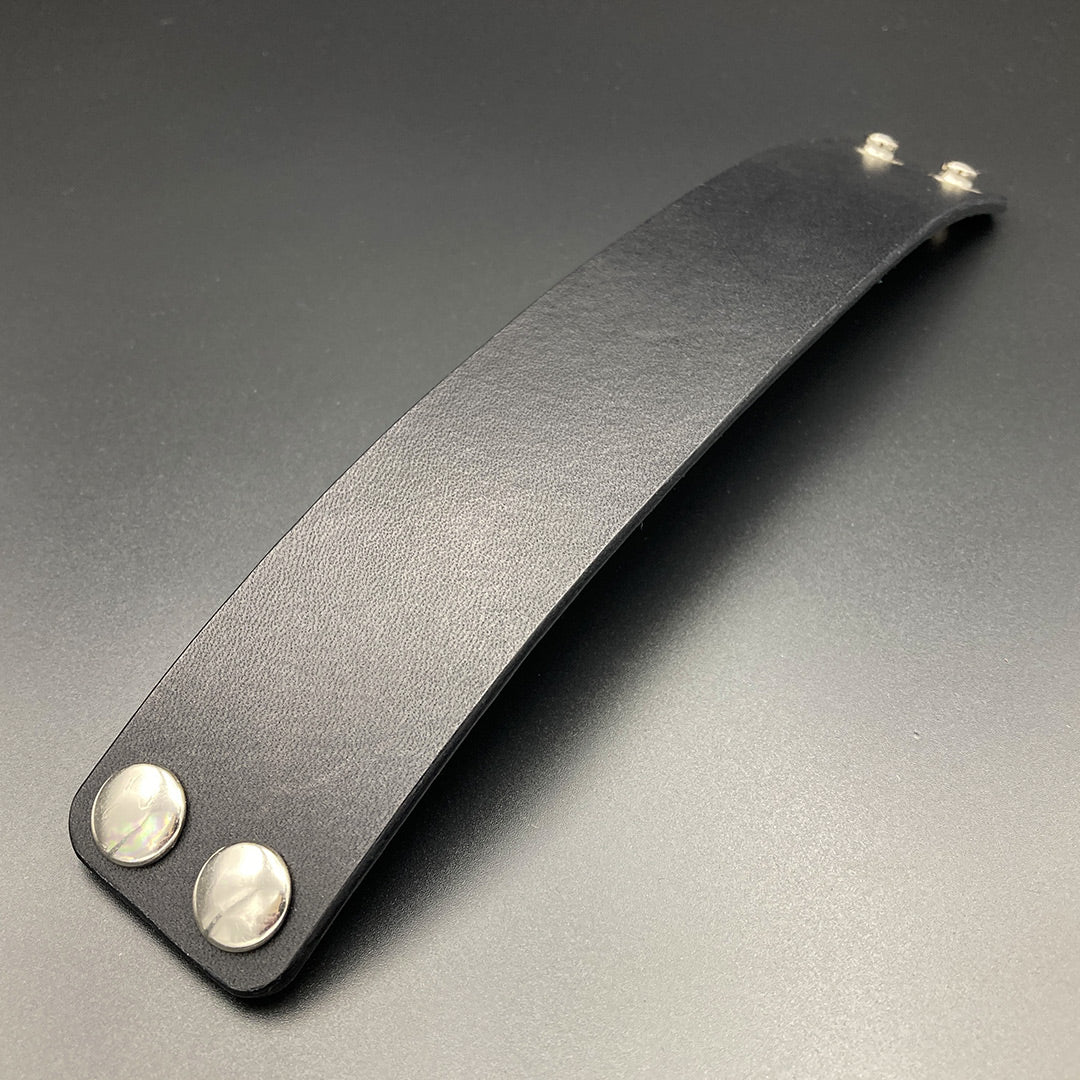 Breites Lederarmband "Ranger", schwarz