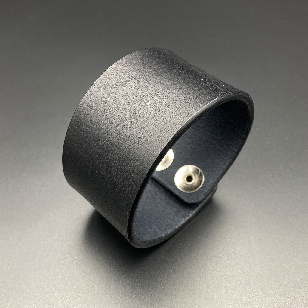 Breites Lederarmband "Ranger", schwarz