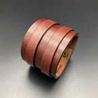 Breites Lederarmband "Renegade", braun
