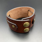 Breites Lederarmband "Trooper", braun