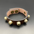 Nietenarmband „Crusher“, braun