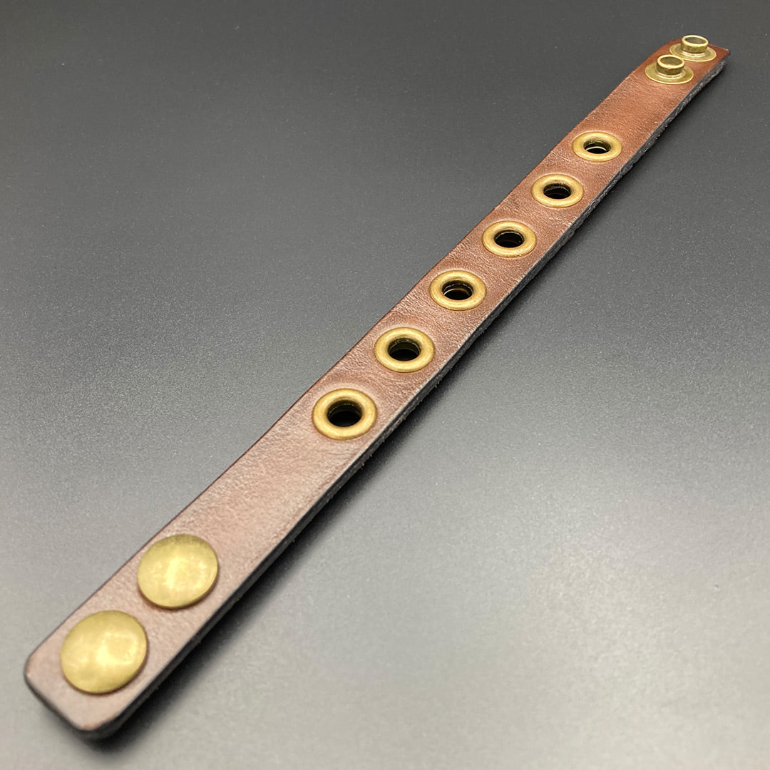 Nietenarmband „Roady“, braun