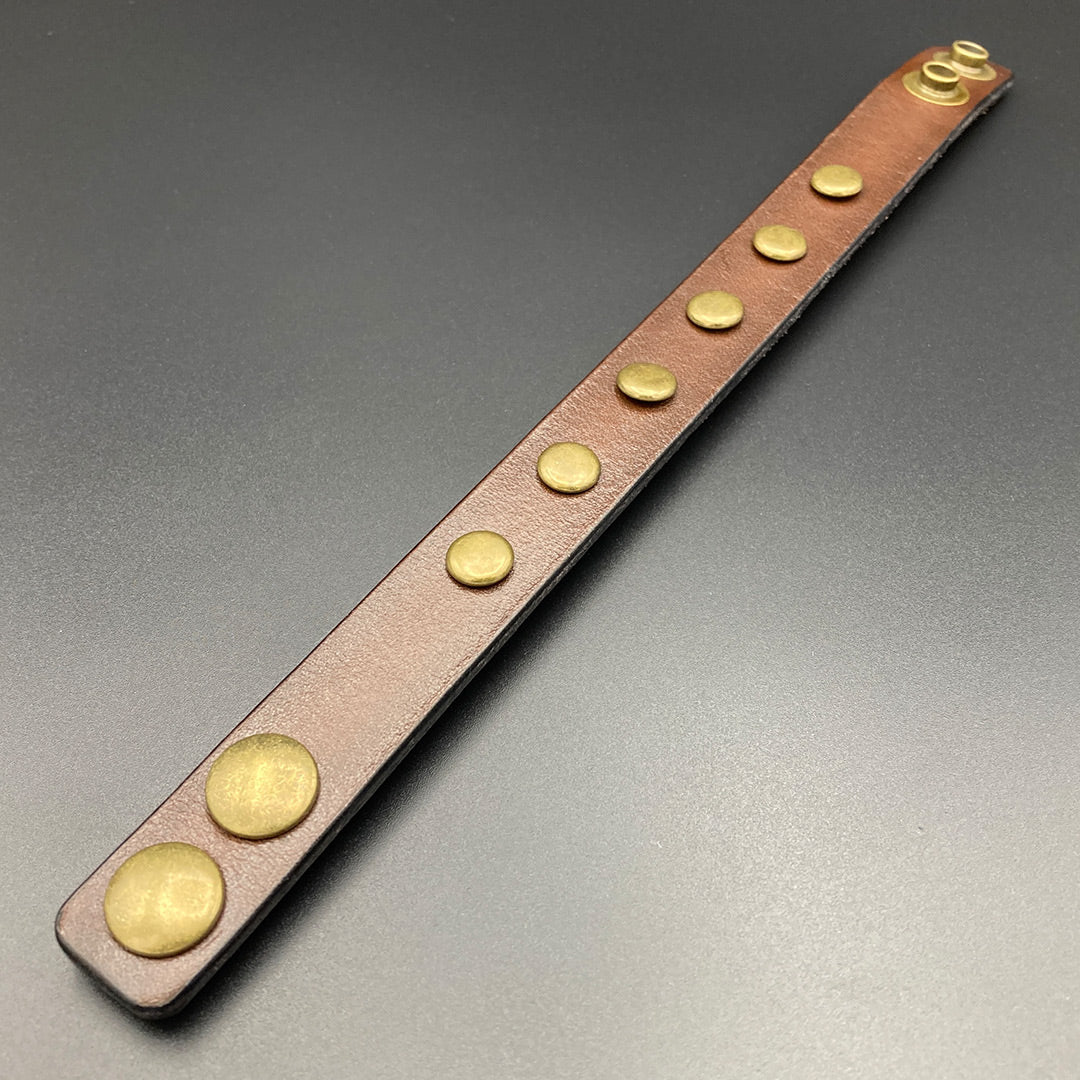Nietenarmband „Rumbler“, braun