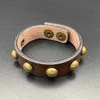 Nietenarmband „Viking“, braun