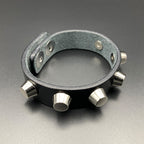 Nietenarmband „Crusher“, schwarz