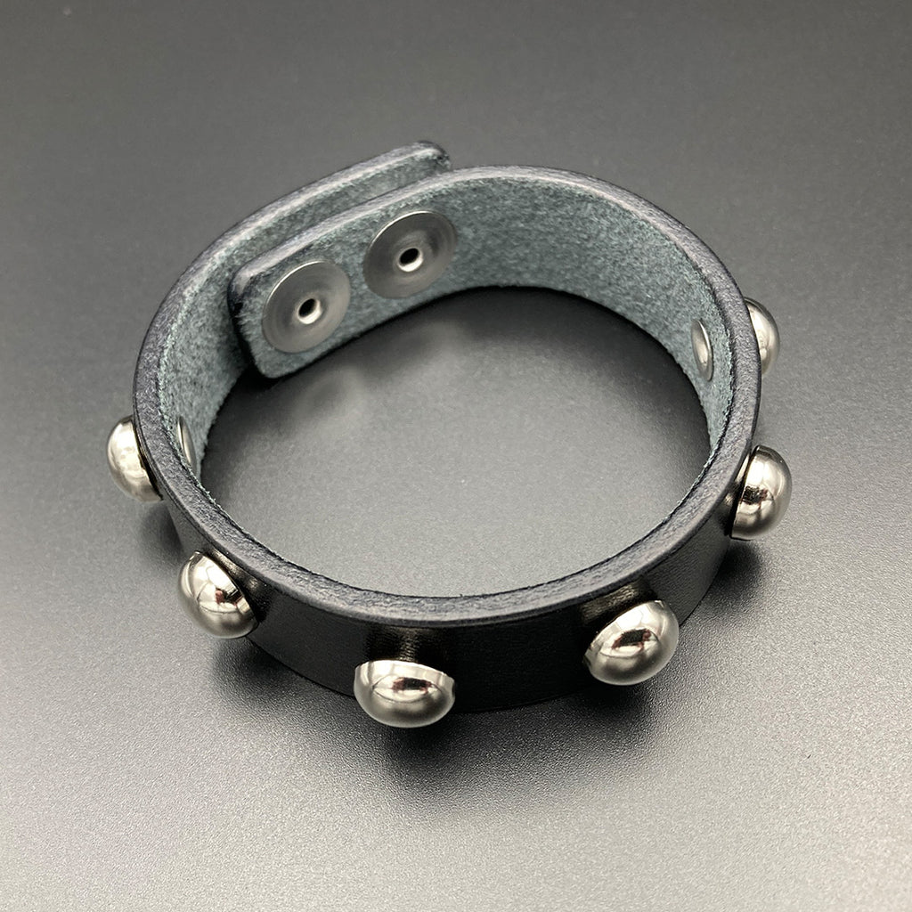 Nietenarmband „Viking“, schwarz